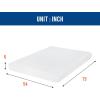 imageFDW  10 Inch King Mattress  Medium Firm  Gel Memory Foam Mattress  White  Bed in a Box CertiPURUS Certified  Pressure Relief Cooling Ventilated Foam  Washable Removable CoverWhite