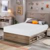 imageFDW  10 Inch King Mattress  Medium Firm  Gel Memory Foam Mattress  White  Bed in a Box CertiPURUS Certified  Pressure Relief Cooling Ventilated Foam  Washable Removable CoverWhite