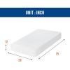 imageFDW  10 Inch King Mattress  Medium Firm  Gel Memory Foam Mattress  White  Bed in a Box CertiPURUS Certified  Pressure Relief Cooling Ventilated Foam  Washable Removable CoverWhite