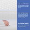 imageFDW  10 Inch King Mattress  Medium Firm  Gel Memory Foam Mattress  White  Bed in a Box CertiPURUS Certified  Pressure Relief Cooling Ventilated Foam  Washable Removable CoverWhite