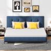 imageFDW  10 Inch King Mattress  Medium Firm  Gel Memory Foam Mattress  White  Bed in a Box CertiPURUS Certified  Pressure Relief Cooling Ventilated Foam  Washable Removable CoverWhite