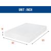 imageFDW  10 Inch King Mattress  Medium Firm  Gel Memory Foam Mattress  White  Bed in a Box CertiPURUS Certified  Pressure Relief Cooling Ventilated Foam  Washable Removable CoverWhite