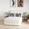 imageFDW  10 Inch King Mattress  Medium Firm  Gel Memory Foam Mattress  White  Bed in a Box CertiPURUS Certified  Pressure Relief Cooling Ventilated Foam  Washable Removable CoverWhite