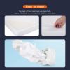 imageFDW  10 Inch King Mattress  Medium Firm  Gel Memory Foam Mattress  White  Bed in a Box CertiPURUS Certified  Pressure Relief Cooling Ventilated Foam  Washable Removable CoverWhite