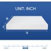 imageFDW  10 Inch King Mattress  Medium Firm  Gel Memory Foam Mattress  White  Bed in a Box CertiPURUS Certified  Pressure Relief Cooling Ventilated Foam  Washable Removable CoverWhite