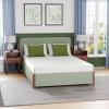 imageFDW  10 Inch King Mattress  Medium Firm  Gel Memory Foam Mattress  White  Bed in a Box CertiPURUS Certified  Pressure Relief Cooling Ventilated Foam  Washable Removable CoverWhite