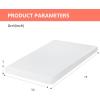 imageFDW  10 Inch King Mattress  Medium Firm  Gel Memory Foam Mattress  White  Bed in a Box CertiPURUS Certified  Pressure Relief Cooling Ventilated Foam  Washable Removable CoverWhite