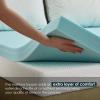 imageFDW  10 Inch King Mattress  Medium Firm  Gel Memory Foam Mattress  White  Bed in a Box CertiPURUS Certified  Pressure Relief Cooling Ventilated Foam  Washable Removable CoverWhite