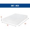 imageFDW  10 Inch King Mattress  Medium Firm  Gel Memory Foam Mattress  White  Bed in a Box CertiPURUS Certified  Pressure Relief Cooling Ventilated Foam  Washable Removable CoverWhite