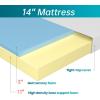 imageFDW  10 Inch King Mattress  Medium Firm  Gel Memory Foam Mattress  White  Bed in a Box CertiPURUS Certified  Pressure Relief Cooling Ventilated Foam  Washable Removable CoverWhite