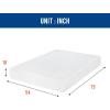 imageFDW  10 Inch King Mattress  Medium Firm  Gel Memory Foam Mattress  White  Bed in a Box CertiPURUS Certified  Pressure Relief Cooling Ventilated Foam  Washable Removable CoverWhite