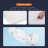 imageFDW  10 Inch King Mattress  Medium Firm  Gel Memory Foam Mattress  White  Bed in a Box CertiPURUS Certified  Pressure Relief Cooling Ventilated Foam  Washable Removable CoverWhite