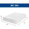 imageFDW  10 Inch King Mattress  Medium Firm  Gel Memory Foam Mattress  White  Bed in a Box CertiPURUS Certified  Pressure Relief Cooling Ventilated Foam  Washable Removable CoverWhite