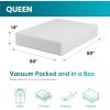 imageFDW  10 Inch King Mattress  Medium Firm  Gel Memory Foam Mattress  White  Bed in a Box CertiPURUS Certified  Pressure Relief Cooling Ventilated Foam  Washable Removable CoverWhite