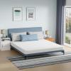 imageFDW  10 Inch King Mattress  Medium Firm  Gel Memory Foam Mattress  White  Bed in a Box CertiPURUS Certified  Pressure Relief Cooling Ventilated Foam  Washable Removable CoverWhite