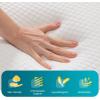 imageFDW  10 Inch King Mattress  Medium Firm  Gel Memory Foam Mattress  White  Bed in a Box CertiPURUS Certified  Pressure Relief Cooling Ventilated Foam  Washable Removable CoverWhite