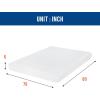imageFDW  10 Inch King Mattress  Medium Firm  Gel Memory Foam Mattress  White  Bed in a Box CertiPURUS Certified  Pressure Relief Cooling Ventilated Foam  Washable Removable CoverWhite