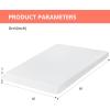 imageFDW  10 Inch King Mattress  Medium Firm  Gel Memory Foam Mattress  White  Bed in a Box CertiPURUS Certified  Pressure Relief Cooling Ventilated Foam  Washable Removable CoverWhite