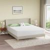 imageFDW  10 Inch King Mattress  Medium Firm  Gel Memory Foam Mattress  White  Bed in a Box CertiPURUS Certified  Pressure Relief Cooling Ventilated Foam  Washable Removable CoverWhite