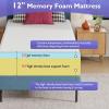 imageFDW  10 Inch King Mattress  Medium Firm  Gel Memory Foam Mattress  White  Bed in a Box CertiPURUS Certified  Pressure Relief Cooling Ventilated Foam  Washable Removable CoverWhite