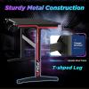imageFDW 47 Inch Computer Desk Gaming Desk Writing Desk Office Desk Student PC Desk Extra Large Modern Ergonomic Racing Style Table Workstation for Adult TeensBlack47 inch