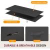 imageFDW 5 Fabric Drawers Dresser for BedroomChest Organizer Units with Steel Frame and Wooden Top for BedroomClosetLiving Room EntrywayBrownBlack