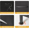 imageFDW 5 Fabric Drawers Dresser for BedroomChest Organizer Units with Steel Frame and Wooden Top for BedroomClosetLiving Room EntrywayBrownBlack