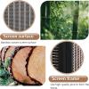 imageFDW Bamboo Room Divider Folding Privacy Screen 6 Panel 70 Inches High 17 Inches Wide Room Divider for Bedroom Office StudyCoal BlackCoal Black