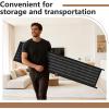 imageFDW Bamboo Room Divider Folding Privacy Screen 6 Panel 70 Inches High 17 Inches Wide Room Divider for Bedroom Office StudyCoal BlackCoal Black
