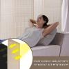 imageFDW Bamboo Room Divider Folding Privacy Screen 6 Panel 70 Inches High 17 Inches Wide Room Divider for Bedroom Office StudyCoal BlackNatural