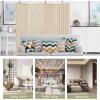 imageFDW Bamboo Room Divider Folding Privacy Screen 6 Panel 70 Inches High 17 Inches Wide Room Divider for Bedroom Office StudyCoal BlackNatural