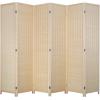 imageFDW Bamboo Room Divider Folding Privacy Screen 6 Panel 70 Inches High 17 Inches Wide Room Divider for Bedroom Office StudyCoal BlackNatural