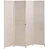 imageFDW Bamboo Room Divider Folding Privacy Screen 6 Panel 70 Inches High 17 Inches Wide Room Divider for Bedroom Office StudyCoal BlackNatural