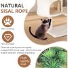imageFDW Cat Tree 37 Inch Tall Cat Tower Kitten with Scratching Posts and Perches Indoor Activity Center for Cats Navy BlueBeige