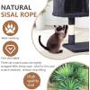 imageFDW Cat Tree 37 Inch Tall Cat Tower Kitten with Scratching Posts and Perches Indoor Activity Center for Cats Navy BlueDark Gray