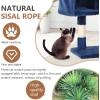 imageFDW Cat Tree 37 Inch Tall Cat Tower Kitten with Scratching Posts and Perches Indoor Activity Center for Cats Navy BlueNavy Blue