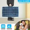 imageFDW Dog Crate Dog Kennel Cage with Double Door36 inch Folding Metal Wire Dog Cage with Removable TrayampampDivider PanelPet Crate for Medium DogsBlackBlue