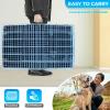 imageFDW Dog Crate Dog Kennel Cage with Double Door36 inch Folding Metal Wire Dog Cage with Removable TrayampampDivider PanelPet Crate for Medium DogsBlackBlue