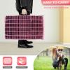 imageFDW Dog Crate Dog Kennel Cage with Double Door36 inch Folding Metal Wire Dog Cage with Removable TrayampampDivider PanelPet Crate for Medium DogsBlackPink