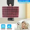 imageFDW Dog Crate Dog Kennel Cage with Double Door36 inch Folding Metal Wire Dog Cage with Removable TrayampampDivider PanelPet Crate for Medium DogsBlackPink