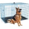 imageFDW Dog Crate Dog Kennel Cage with Double Door36 inch Folding Metal Wire Dog Cage with Removable TrayampampDivider PanelPet Crate for Medium DogsBlackBlue
