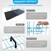 imageFDW Dog Crate Dog Kennel Cage with Double Door36 inch Folding Metal Wire Dog Cage with Removable TrayampampDivider PanelPet Crate for Medium DogsBlackBlue
