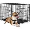imageFDW Dog Crate Dog Kennel Cage with Double Door36 inch Folding Metal Wire Dog Cage with Removable TrayampampDivider PanelPet Crate for Medium DogsBlackBlack