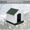 imageFDW Dog House Indoor Outdoor Durable Ventilate Waterproof Pet Plastic Dog House for Small Medium Large Dogs Insulated Puppy Shelter Kennel Crate with Air Vents and Elevated FloorGreen