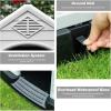imageFDW Dog House Indoor Outdoor Durable Ventilate Waterproof Pet Plastic Dog House for Small Medium Large Dogs Insulated Puppy Shelter Kennel Crate with Air Vents and Elevated FloorGrey