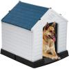imageFDW Dog House Indoor Outdoor Durable Ventilate Waterproof Pet Plastic Dog House for Small Medium Large Dogs Insulated Puppy Shelter Kennel Crate with Air Vents and Elevated FloorBlue