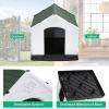 imageFDW Dog House Indoor Outdoor Durable Ventilate Waterproof Pet Plastic Dog House for Small Medium Large Dogs Insulated Puppy Shelter Kennel Crate with Air Vents and Elevated FloorGreen