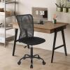 imageFDW Home Office Chair Mid Back Mesh Desk Chair Armless Computer Ergonomic Task Rolling Swivel Chair Back Support Adjustable Modern with Lumbar SupportBlueBlack