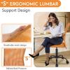 imageFDW Home Office Chair Mid Back Mesh Desk Chair Armless Computer Ergonomic Task Rolling Swivel Chair Back Support Adjustable Modern with Lumbar SupportBlueOrange