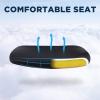 imageFDW Home Office Chair Mid Back Mesh Desk Chair Armless Computer Ergonomic Task Rolling Swivel Chair Back Support Adjustable Modern with Lumbar SupportBlueBlack